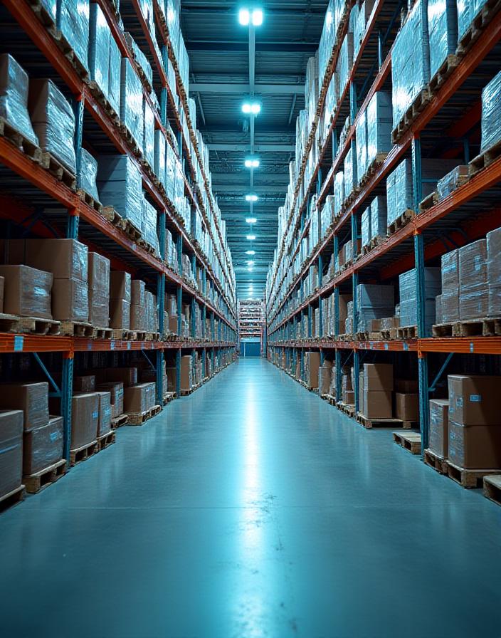 Large distribution centre interior at 3717 Inglewood Blvd